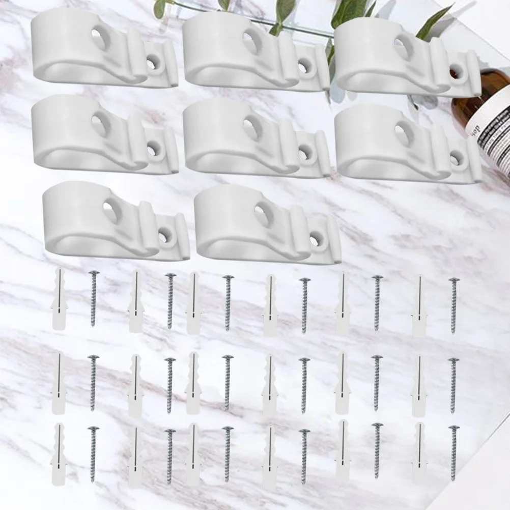 

2 set Child Safety Hook Fixer For Vertical Roman Roller Blinds Chain Cord Control P-Clips Guide Curtains Shades Clear Plastic