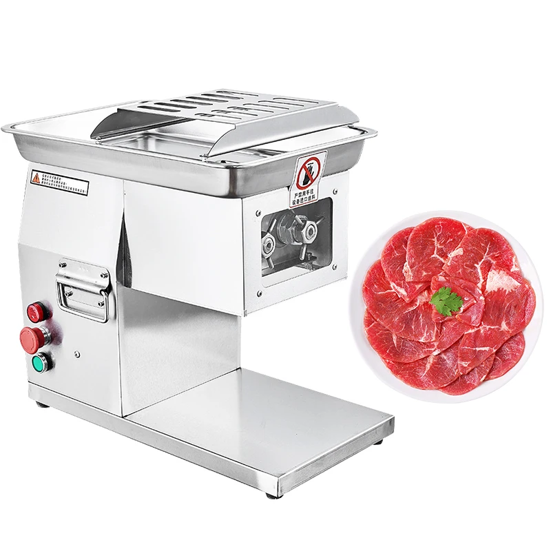 Commercial Electric Meat Slicer Multifunctional Stainless Steel Cutter For Russia France Restaurant & Butcher Shop