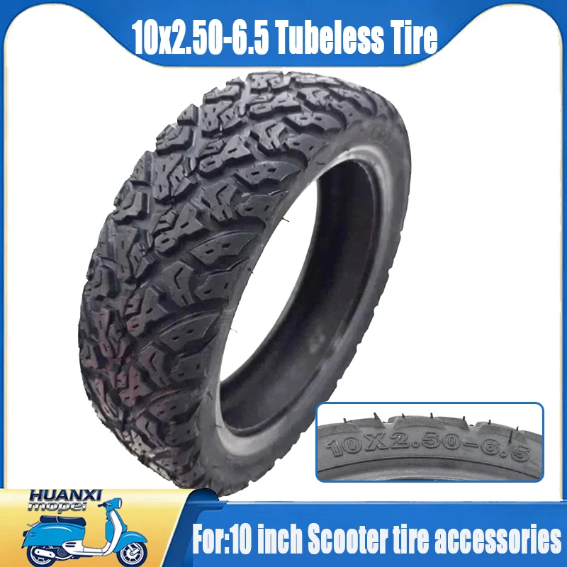 

10 Inch 10x2.50-6.5 Tubeless Tyre for Ninebot Max G30 Electric Scooter off-road tire