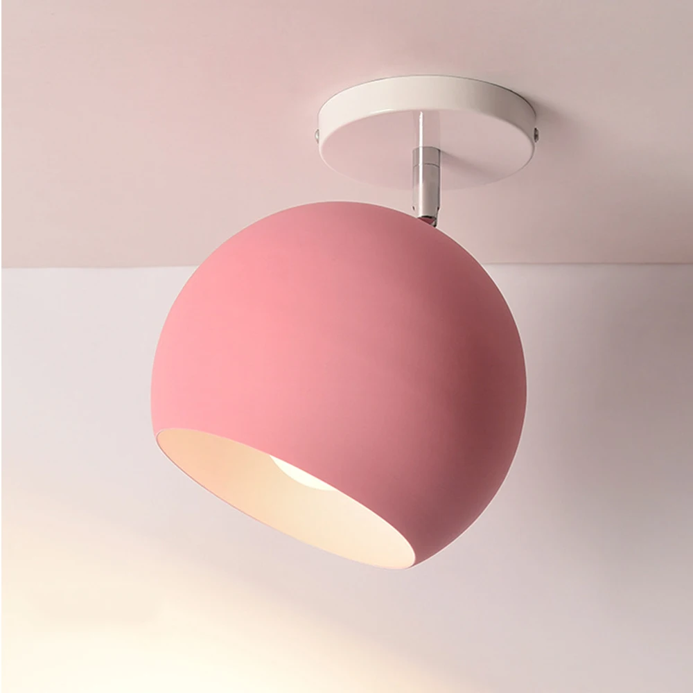 

Mengjay Modern Wood Ceiling Light Bedroom Fixture Adjustable Metal Lampshade Nordic Lamp for Corridor Indoor Hallway Luminaire