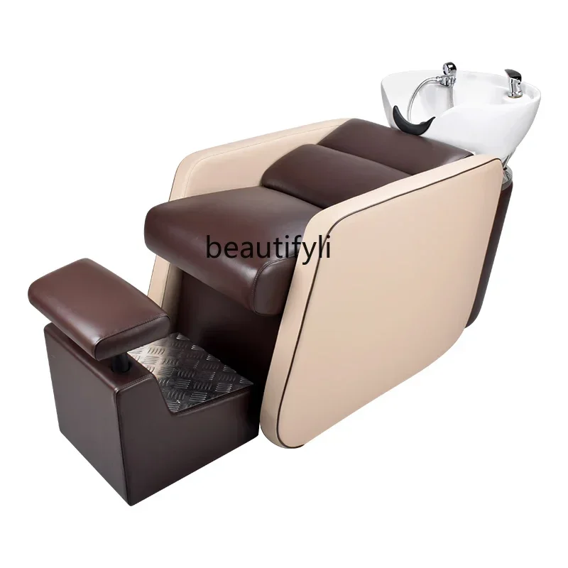 Beauty Shop Lying Half Shampoo Chair Hairdressing Salon Bed Special Spa Shop Flushing Bed