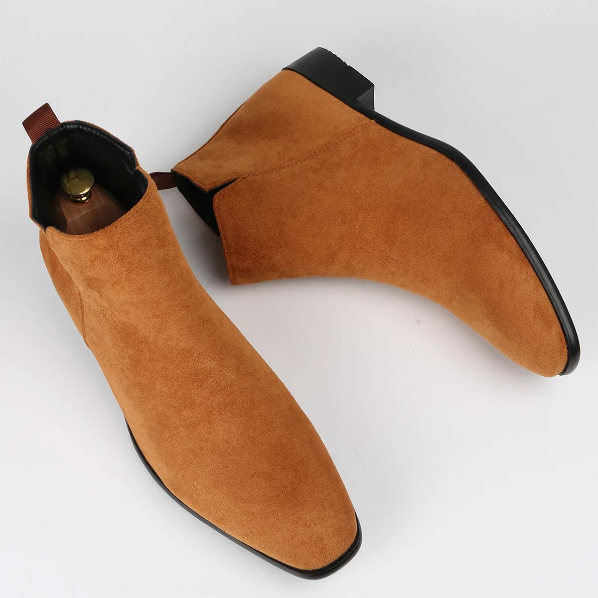 2026 Men's Classic Retro Chelsea Boots Men British Fashion Leather Ankle Boot Mens Casual Short Boots High-Top Shoes Plus Sizes