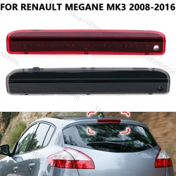 Luz de parachoques trasero de coche, accesorios de luz de freno alta para Renault Megane MK 3 III Hatchback 2008-2016 265900006R, luz LED de freno