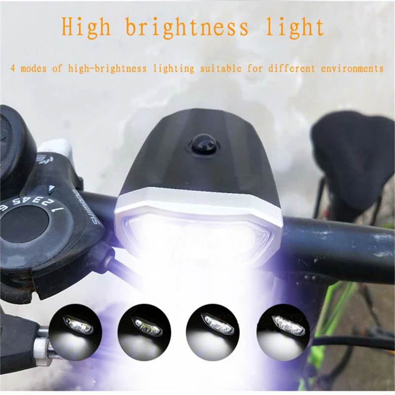 Lampka rowerowa COB Lamp Beads Outdoor Sports Riding Lighting 5LED Wodoodporna latarka rowerowa Akcesoria rowerowe