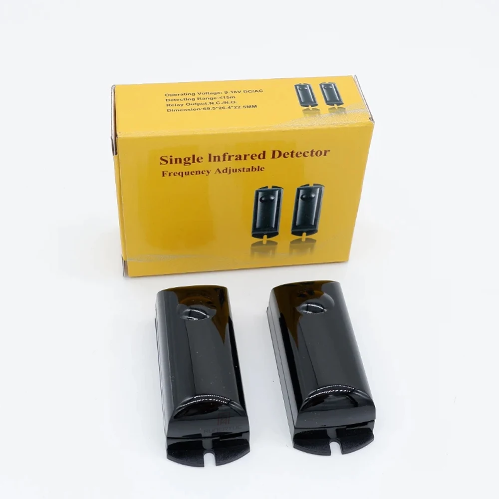 Frequency Adjust Photoelectric Single IR Beam Detector Active Infrared Intrusion Motion Sensor Waterproof Outdoor Burglar Alarm