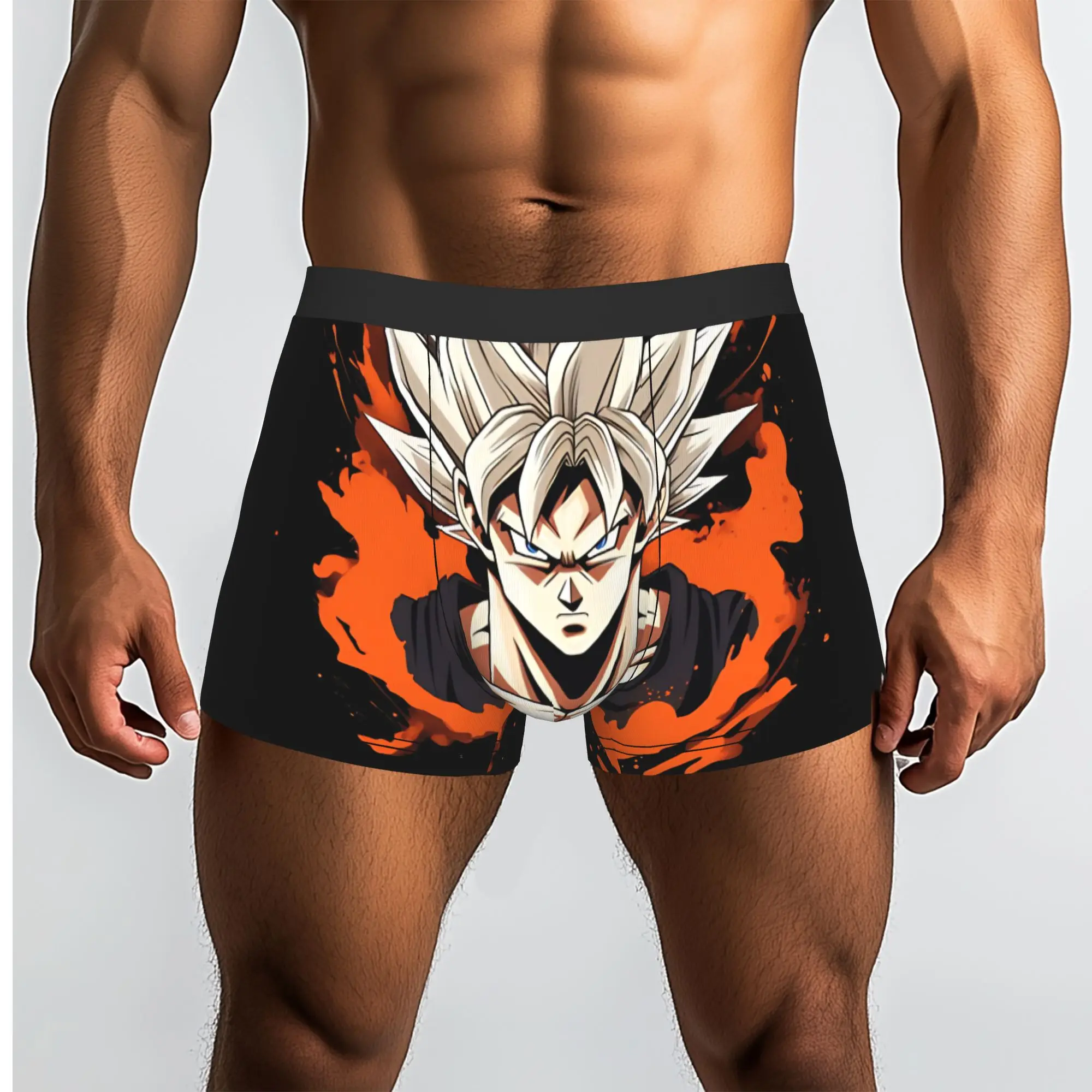 

Дизайн, вдохновленный аниме «Легендарный боец», трусы Bandai DRAGON BALL, мужские трусики, мужское нижнее белье, вентилируемые шорты, боксеры