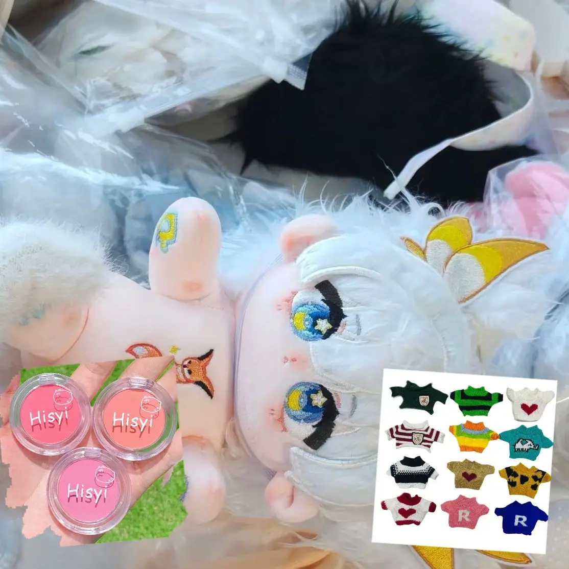 Recheado 20cm jogo anime céu: crianças da luz-shota-personagem traços corpo boneca de pelúcia brinquedo macio vestir-se algodão presente do miúdo