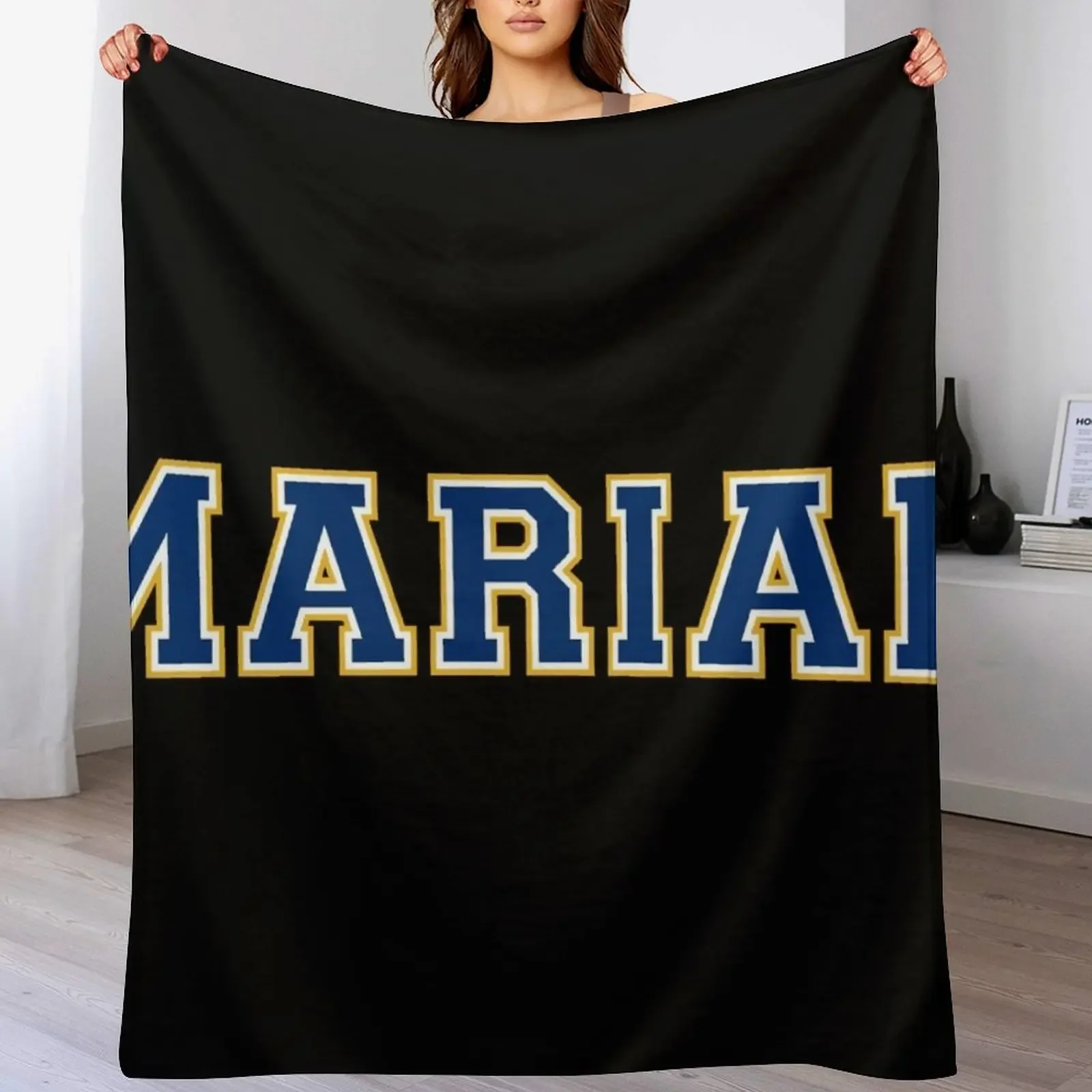 

marian university font Throw Blanket Blankets Sofas Of Decoration Nap Fashion Sofas warm winter Blankets
