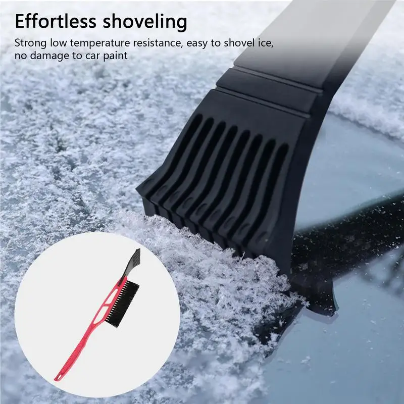 Raspador de nieve multifuncional para coche, cepillo de nieve con raspador de hielo, pala desmontable, herramientas de eliminación de hielo