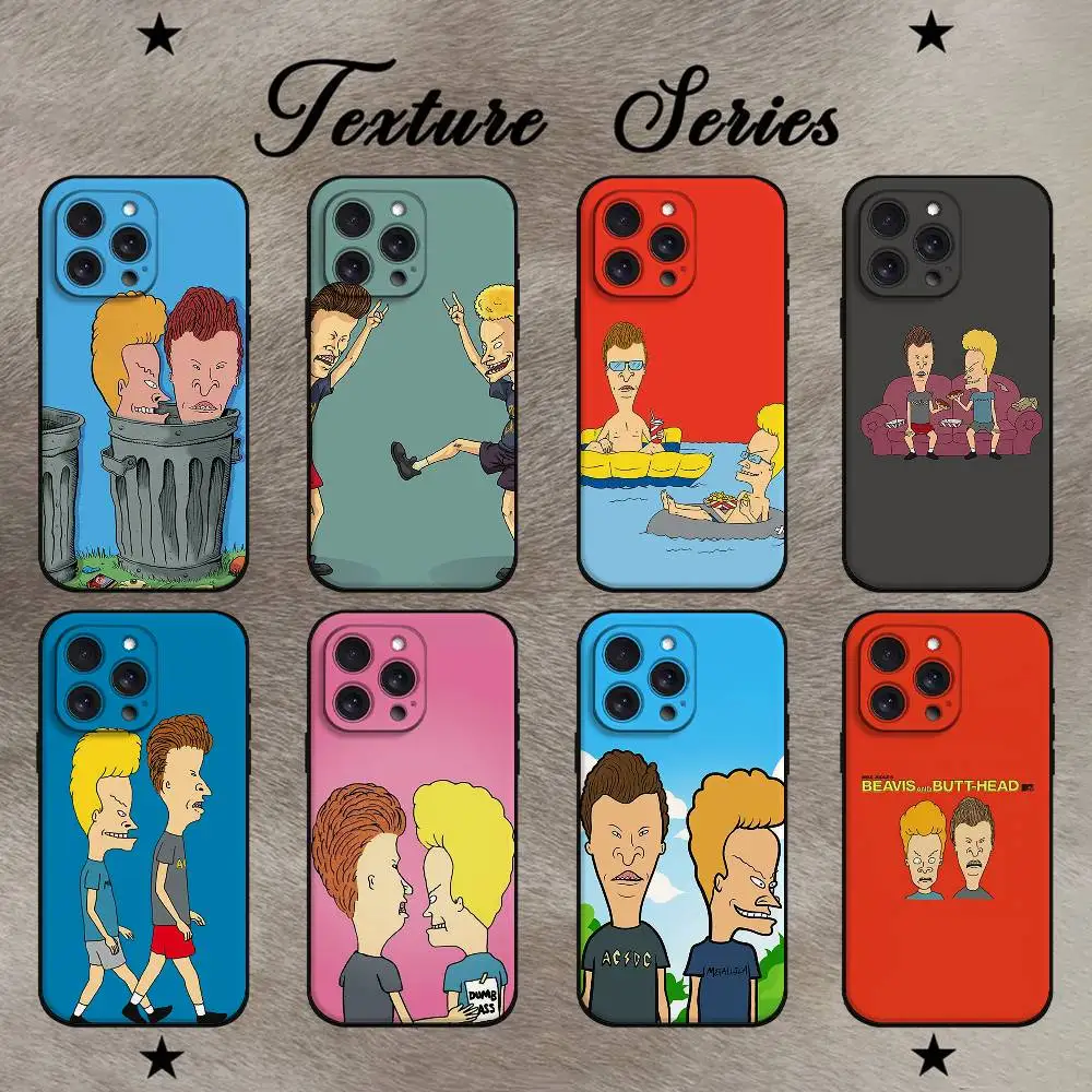 B-Beavis And Butthead Phone Case For IPhone 17 16 15 14 13 12 11 PRO MAX PLUS Mini TPU Soft To Skin-friendly Case