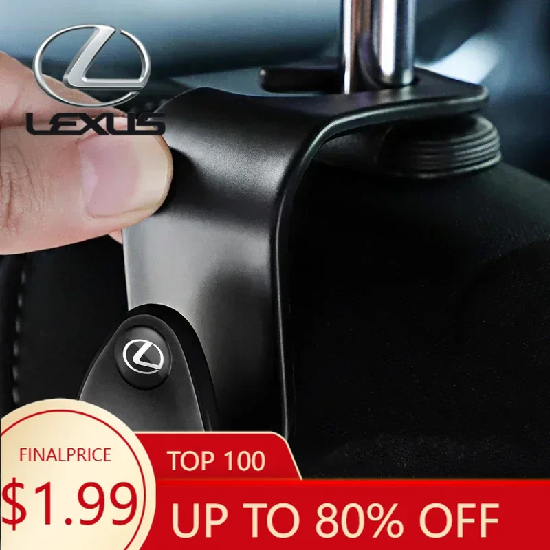 

Interior Mouldings For Lexus Logo RX330 NX300H IS200 IS250 GX470 CT200H ES200 GS430 RX300 IS300H ABS Car Seat Back Hooks Hanging