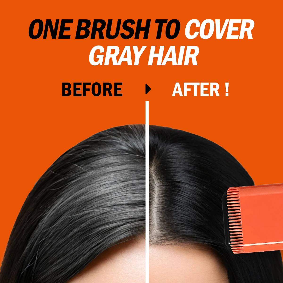 20g Quick Hair Dye Stick Cover Gray Hair Long-lasting Effect Disposable Portable Applicator Brush Design Easy to Apply Wash Out