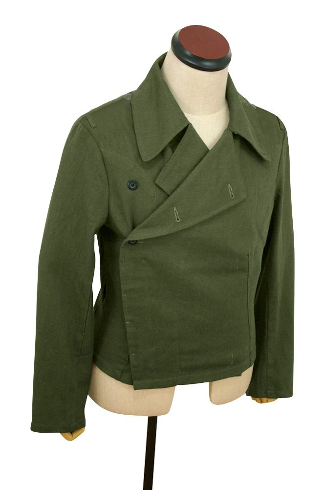 GUTE-001 WWII German DAK/Tropical Afrikakorps olive Heer panzer wrap/jacket type I