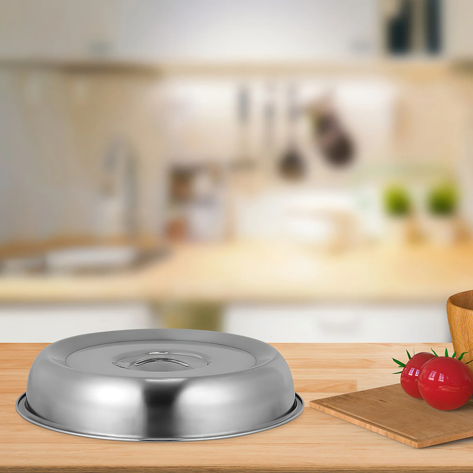 

2pcs Stainless Steel Food Round Steak Hood For Grilling Cooking Kitchen Tool Dish Protective Cover Outdoor Indoor Use Grill Food