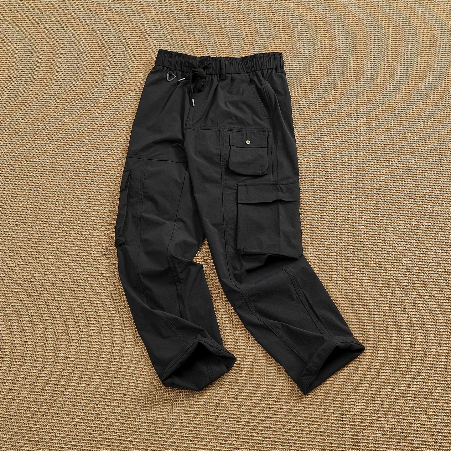 

Lightweight Elastic Men's Work Trousers Summer Loose Straight Leg Multi-Pocket Casual Pants Quick Dry Outdoor Functional Long...
