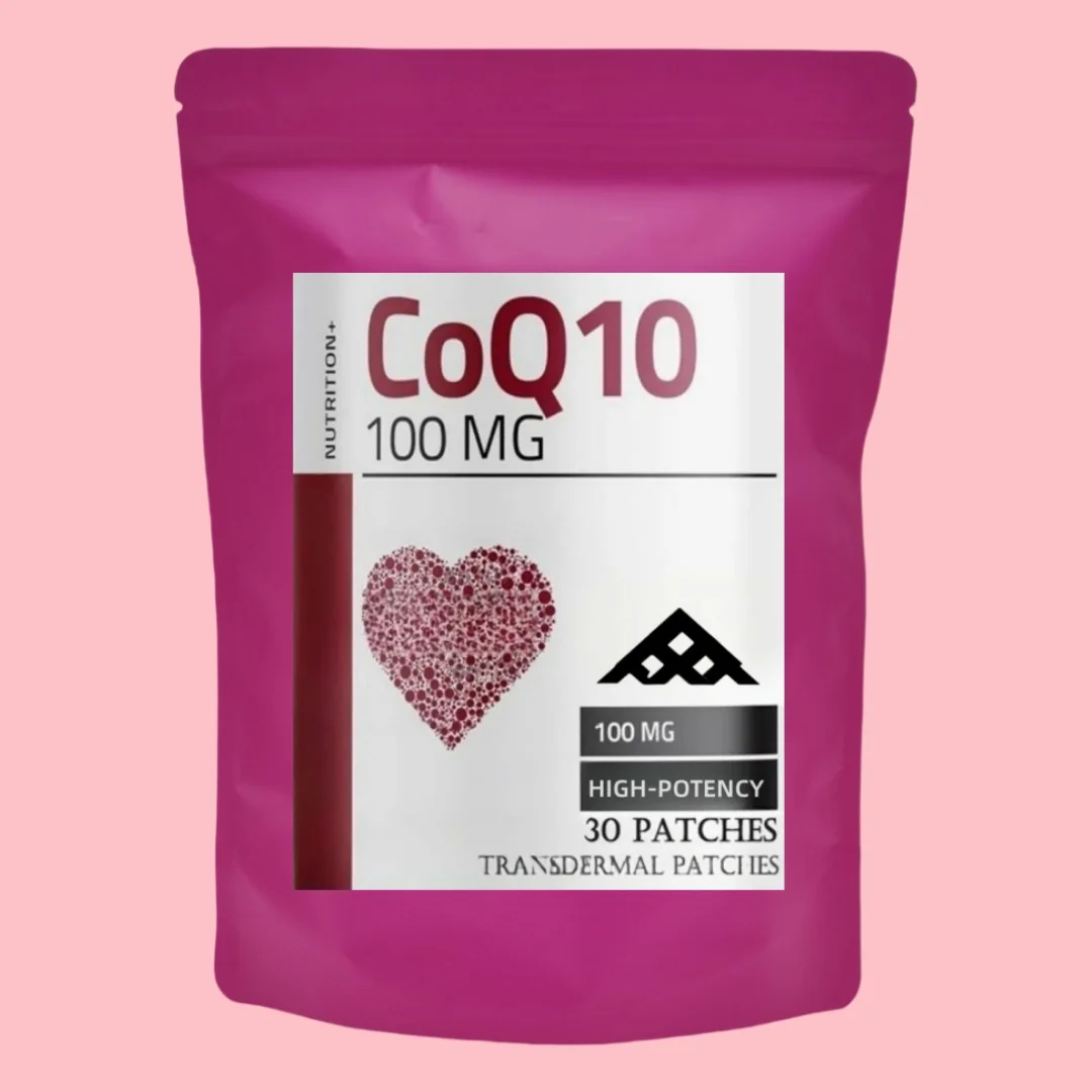 

30 Patches Coenzyme Q10 Transdermal Patches Powerful Antioxidant For Heart & Brain Health And Energy