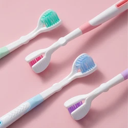 Two Sided Soft Hair Tooth Toothbrush Adult Toothbrush Ultra Fine Soft Bristle Oral Care Safety Teeth Brush for Oral Health Clean