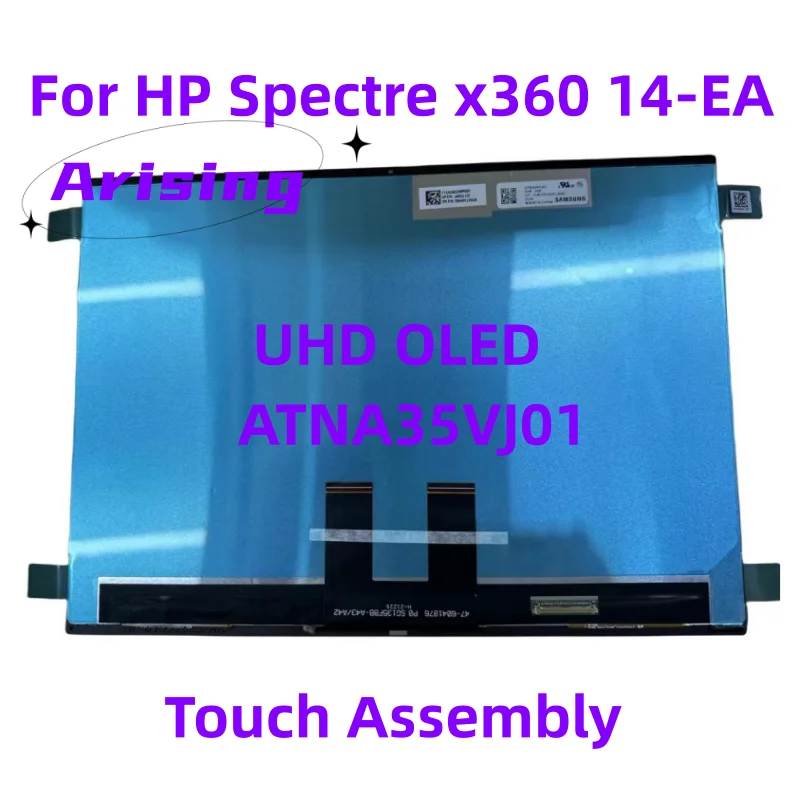 

UHD OLED L99010-110 is Suitable for HP Spectre x360 14t-ea000 14-EA Laptop LCD Display/Touch Assembly ATNA35VJ01 X135NV41 R0