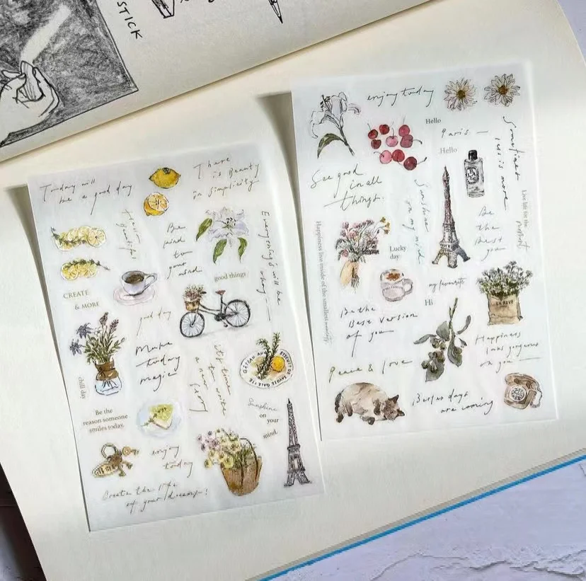 Taiwan Pion Lace/small Collection/chill Transfer Sticker