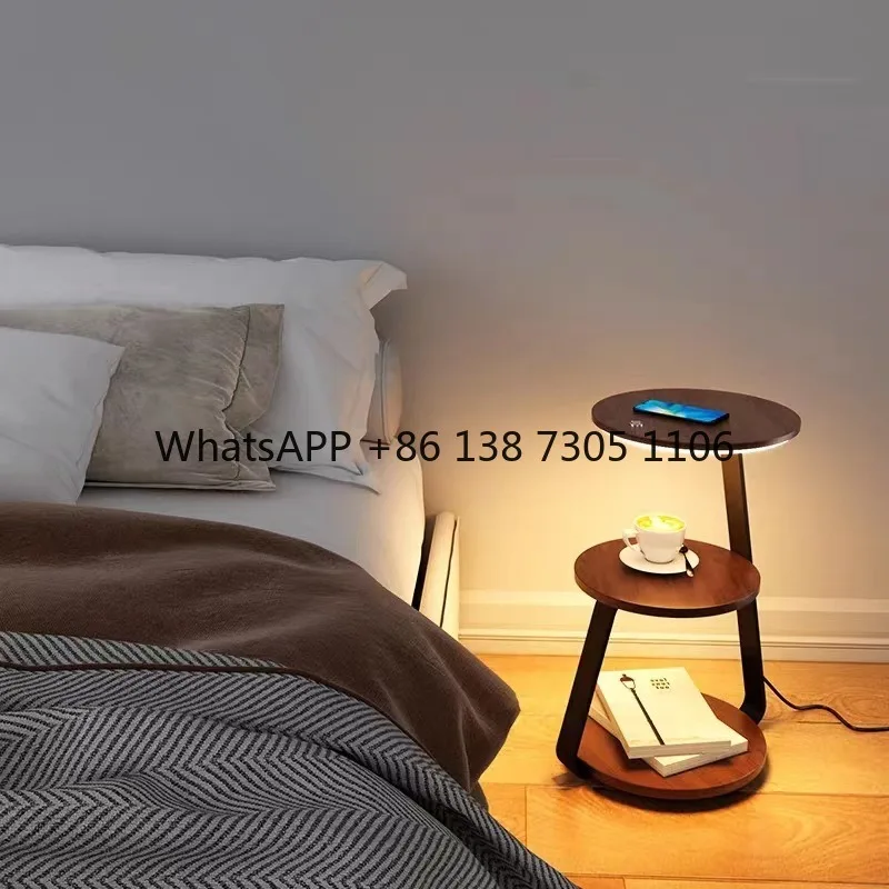 

Modern desk lamp creative desk lamp simple bedroom living room desk shelf floor lamp wireless charging