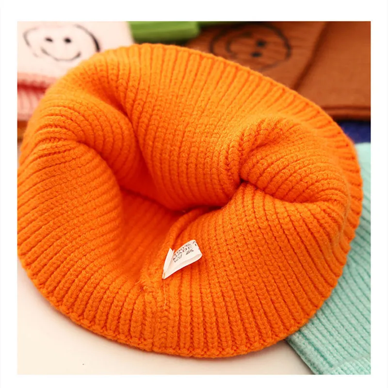 Children\'s hats Autumn and winter knitted hats Warm beanie baby hats Windproof ear protection hats Boys and girls pullover hats