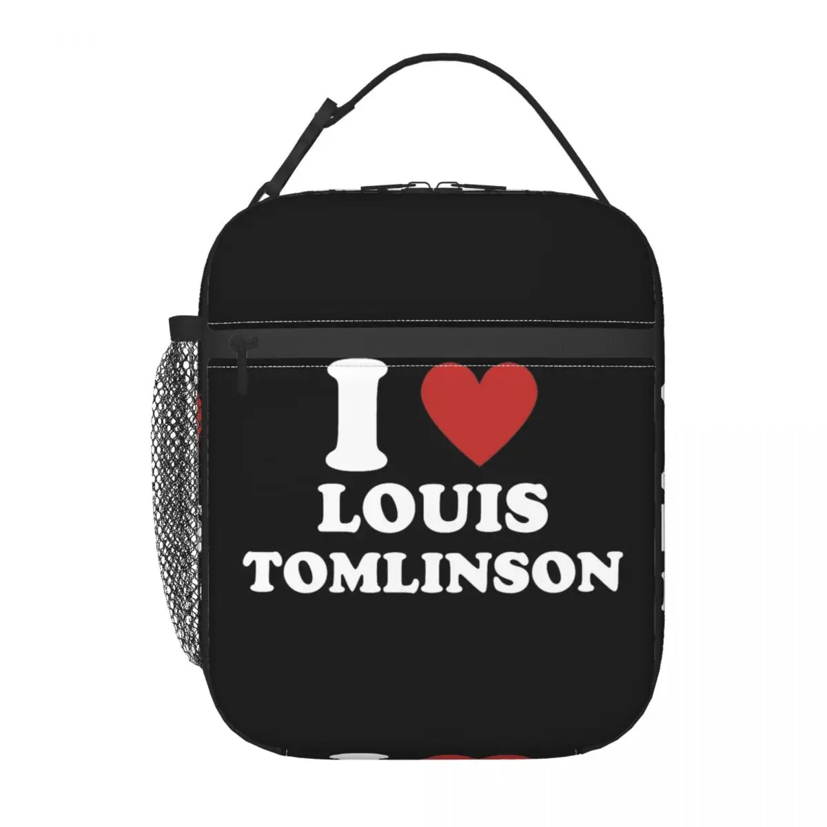 I Love Louis Tomlinsons bolsa de almuerzo con aislamiento térmico para la escuela, bolsa de comida portátil, caja térmica más fresca