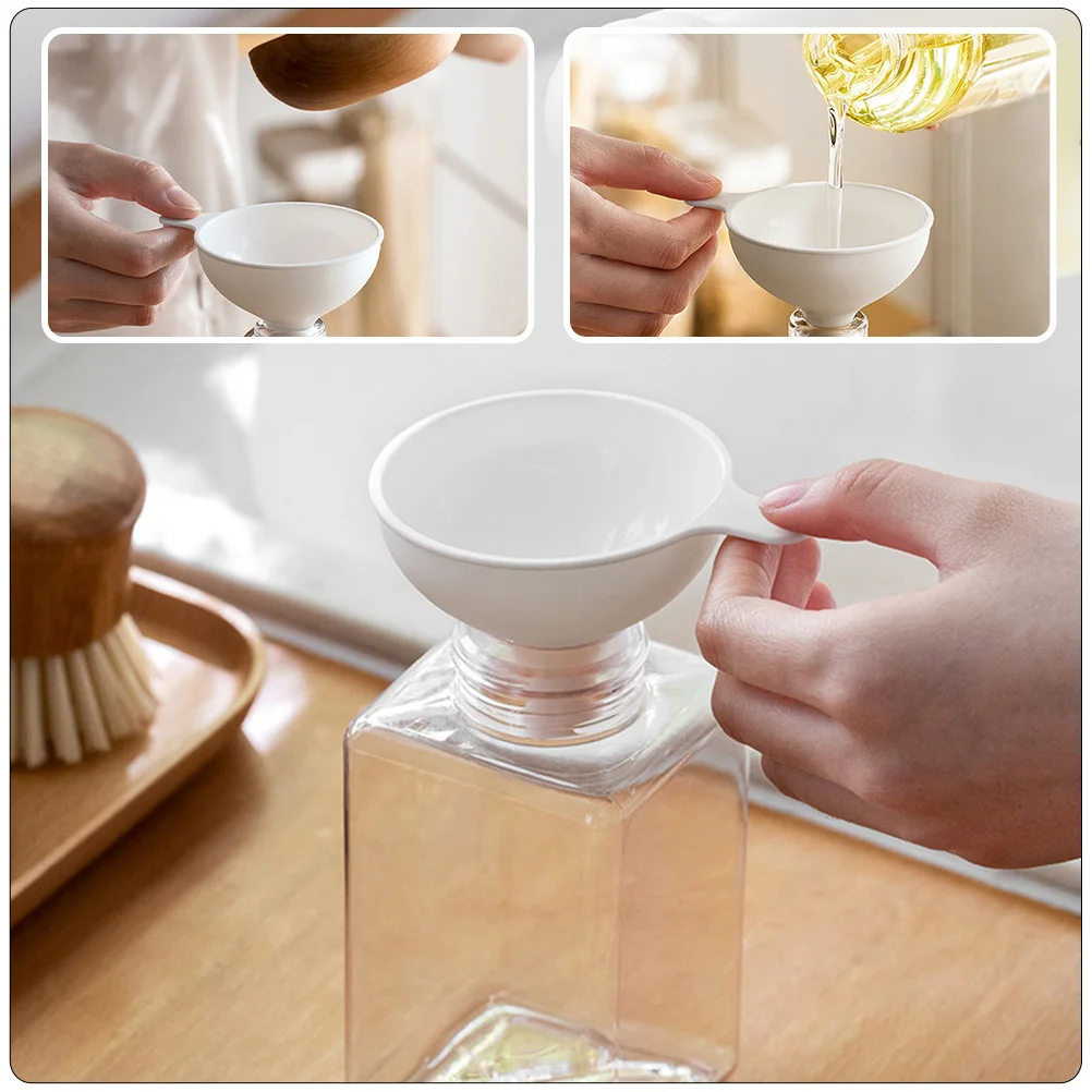 

2pcs Plastic Funnel Kitchen Tools Multi-Function Oil Transfer Liquid Household Funnels Small Home Use Easy-Clean