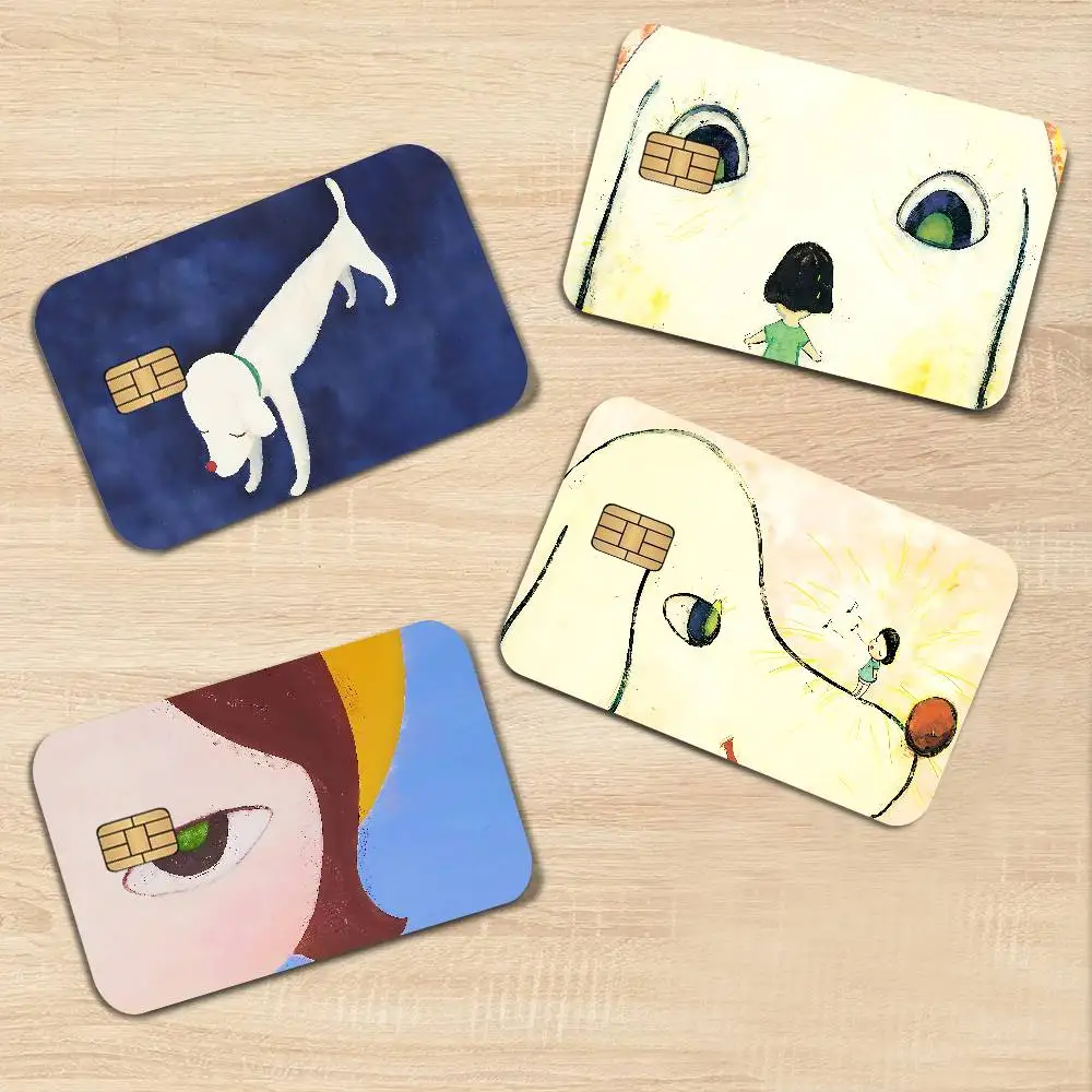 Pop Artist Y-Yoshitomo NaraS 100% Hot Sale Amine Credit Debit Bank Card Bus Card Film Skin Sticker