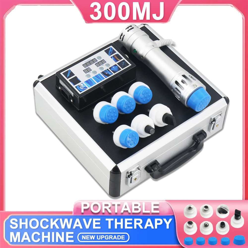 300MJ Shockwave Therapy Machine For ED Treatment And Pain Relief Body Massage  Muscle Relax Professional Shock Wave Equipment