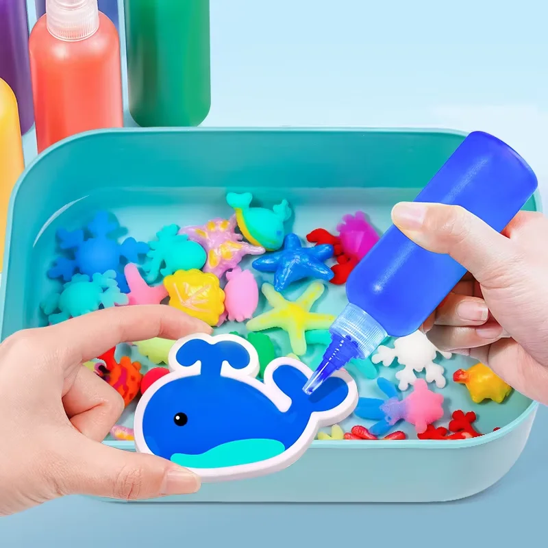

3D Handmade Kits Aqua Fairy Gel Toy Set For Kids DIY Fairy Magic Water Elf Ocean Companion for Children Educational Toys Gift