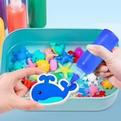 3D Handmade Kits Aqua Fairy Gel Toy Set For Kids DIY Fairy Magic Water Elf Ocean Companion for Children Educational Toys Gift