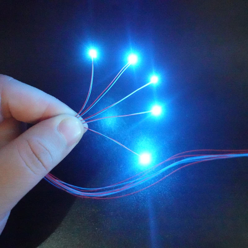 3V Pre-wired #0402 SMD LEDs,10 Colors available,30cm connection wires,hobby model kit/railroad/railway/starship/gundam lighting