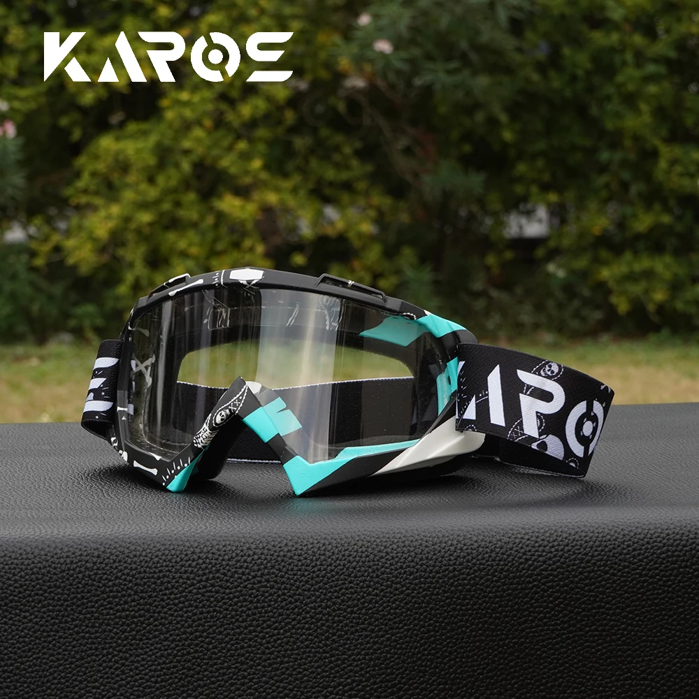 

Karos Motocross Riding Goggles UV400 Windproof Sandproof MX Motorcycle Helmets Glasses Off-road Sports Eyewear For MTB ATV Gift