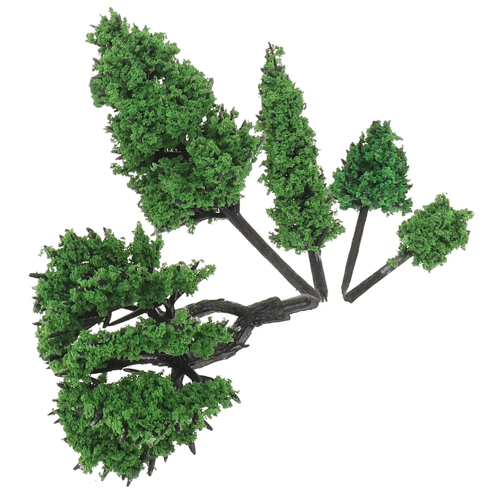 1Set Miniature Plastic Tree Models High Detail Sand Table Artificial Trees for Architecture Scene Simulation Diorama Landscape