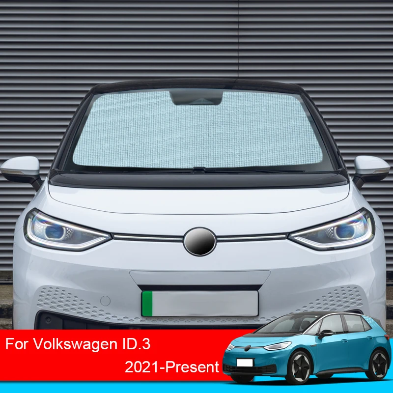 

For Volkswagen ID.3 2021 2022 2023 Sunshades UV Protection Curtain Sun Shade Visor Front Windshield Protector Car Accessories