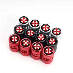 4pcs Car Styling Tire Valve Caps Dustproof Caps For Umbrella Corporation Logo Automobiles Car Accessories