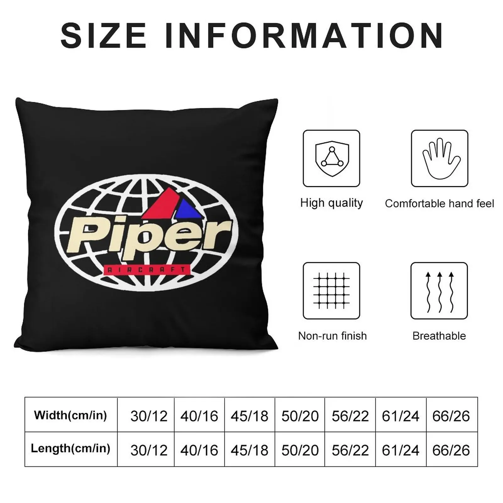 Piper Aircraft Throw Pillow Sofa Cushion Marble Cushion Cover Sofa Covers pillow