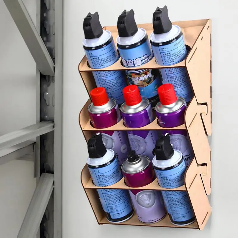 Spray Can Organizer Wall Mounted Spray Paint Storage Paint Bottle Organizer Portable Spray Paint Holder Paint Can Holder