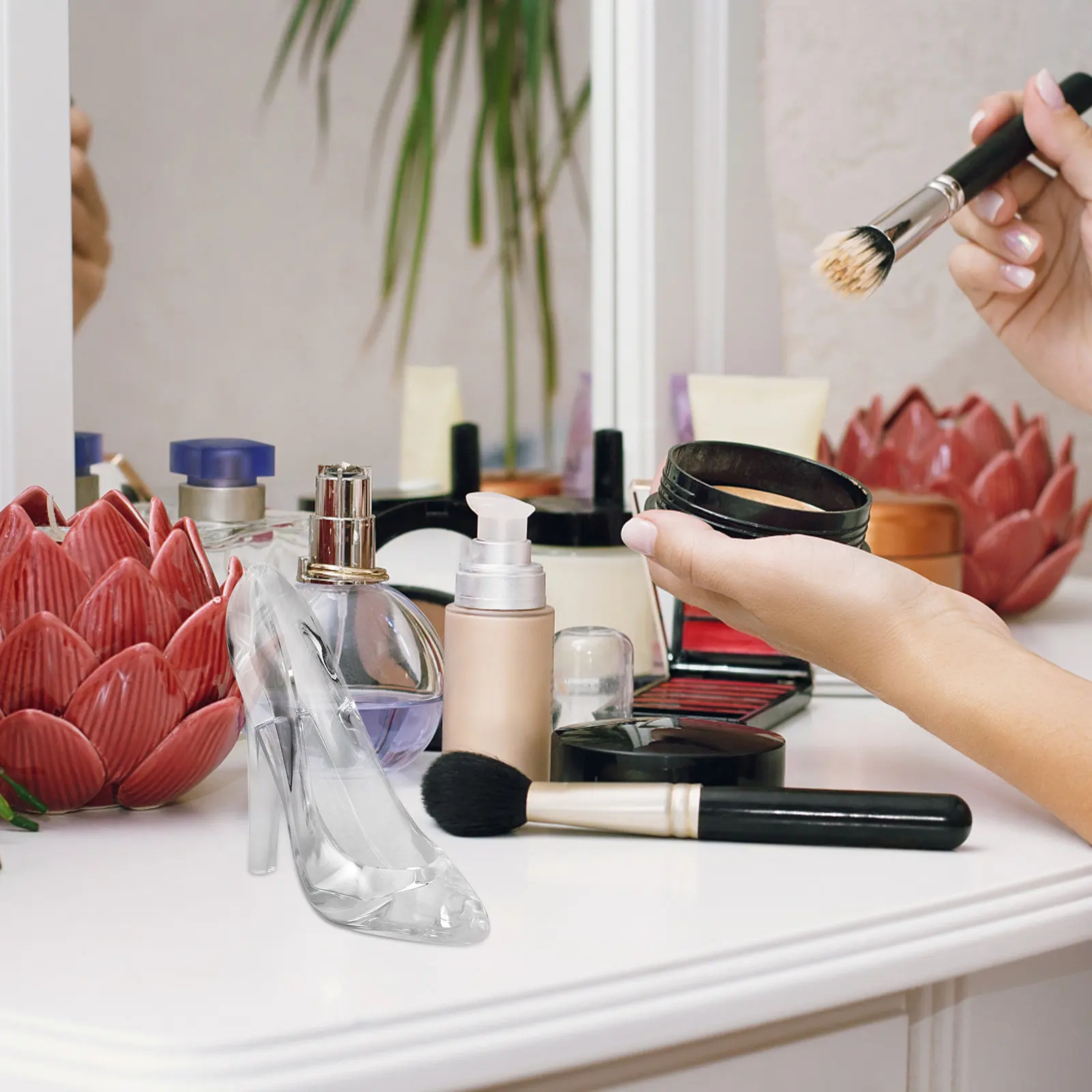 

Шкатулка для украшений из прозрачного акрила «Кристальная обувь» – органайзер для колец, мелочей, настольный дисплей, милый декоративный кейс для хранения