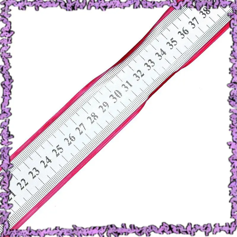 SCLL-10X Stainless Steel Double Side Measuring Straight Edge Ruler 60Cm/24 Inch, Silver