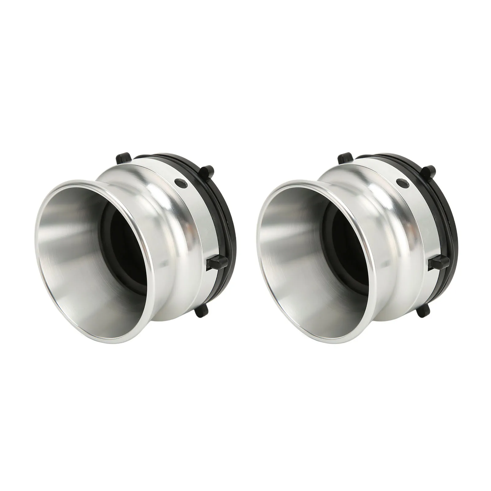 محولات NAB Hub من الألومنيوم قابلة للقفل، هيكل قوي، زوج واحد من فتاحة 10 بوصة مصقولة بالفضة، سهلة التركيب لمكبر الصوت