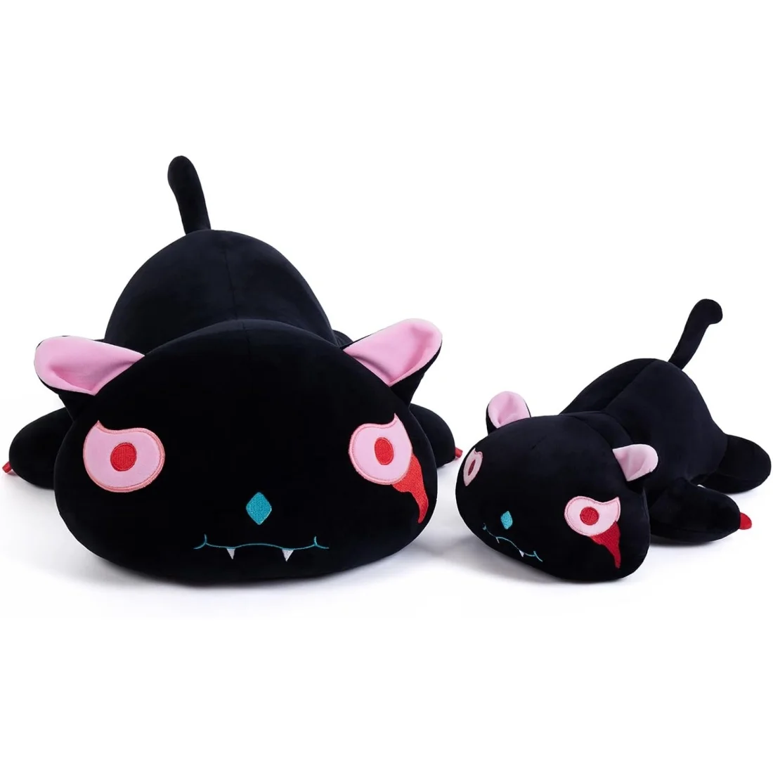 Almofada de Pelúcia Morcego de Sangue 12in/20in, Bichinho de Pelúcia Gato Fofo e Macio, Design Inovador, Ótimo Presente para Crianças e Adultos