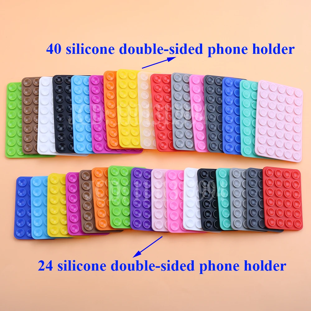 2 шт., силиконовая присоска, двусторонняя присоска, приспособление для мобильного телефона, задняя клейкая присоска для мобильного телефона, резиновая присоска