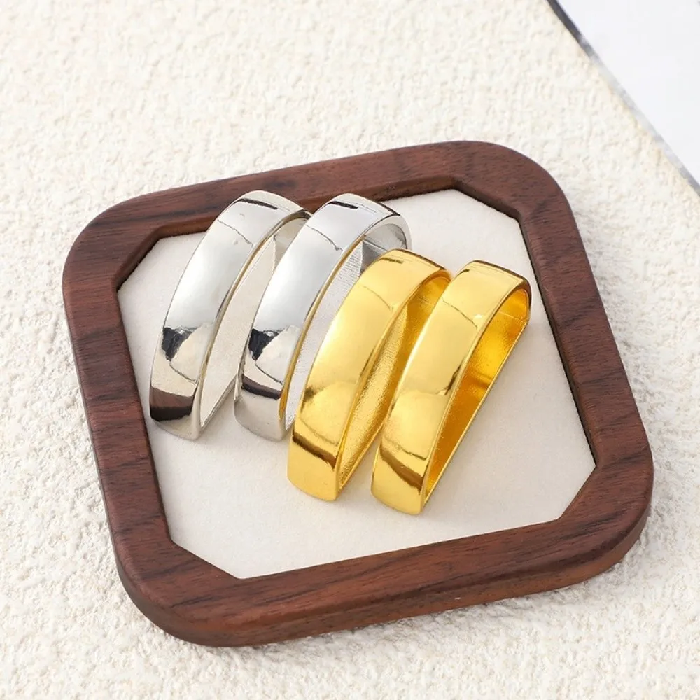 1/6/12pcs Modern Minimalist Napkin Ring Buckles Metal D-shaped Napkin Holder Christmas Thanksgiving Dinnig Table Decoration