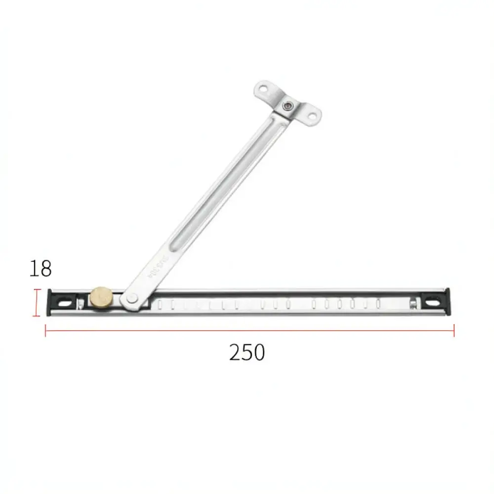 Universal Window Restrictor Punch Free Stainless Steel Wind Brace Adjustable Security Hardware For Modern Home Casement