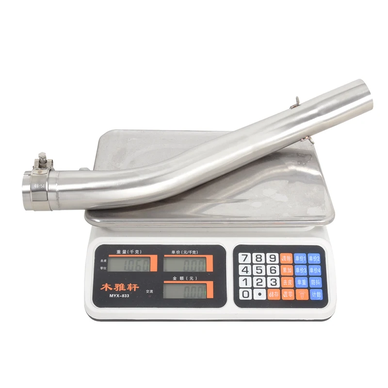 For Honda CBR600F4i 2001-2007 Slip On Motorcycle Exhaust System Mid Link Pipe Stainless Steel Connect 51mm Tip