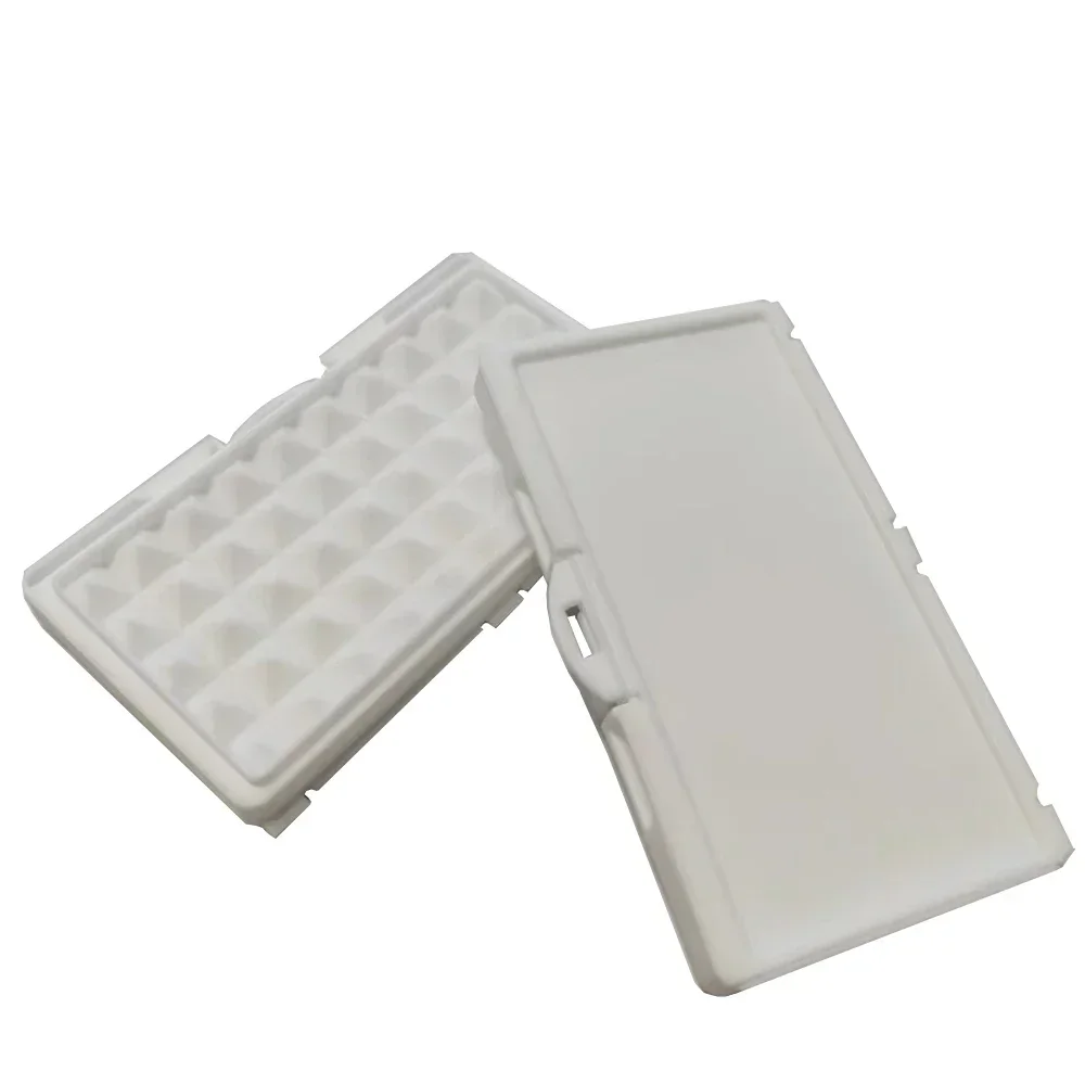 White Diamond Storage Box 3-0mm Gemstone Jewelry Display Organizer Bare Stone Packaging Cover Tray Holder Box for Show Store IGI