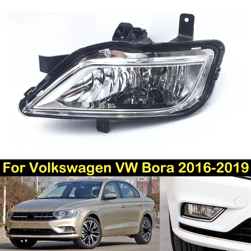 DECHO Foglight DRL For Volkswagen VW Bora 2016 2017 2018 2019 Front bumper foglight foglamp Assembly fog light Day Running Light