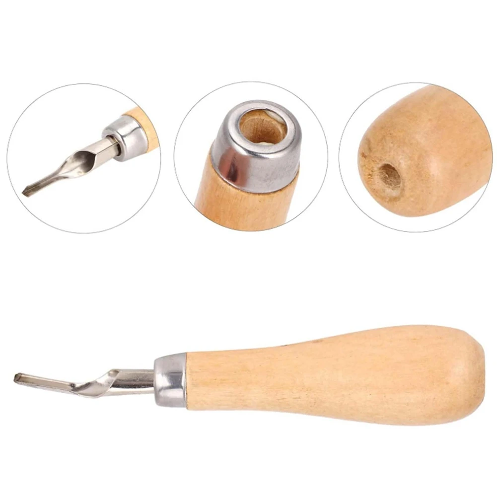 1 Sets of Linocut Tool, with 5 Different Blades Head,Linoleum Blocks Rubber Carving Block for Rubber Stamps, DIY Carving-ABHG image 3