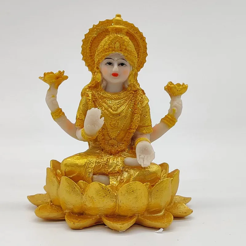 Thai Buddha statue resin handicraft, Southeast Asian creative gateway goddess Buddha statue wealth seeking decoration